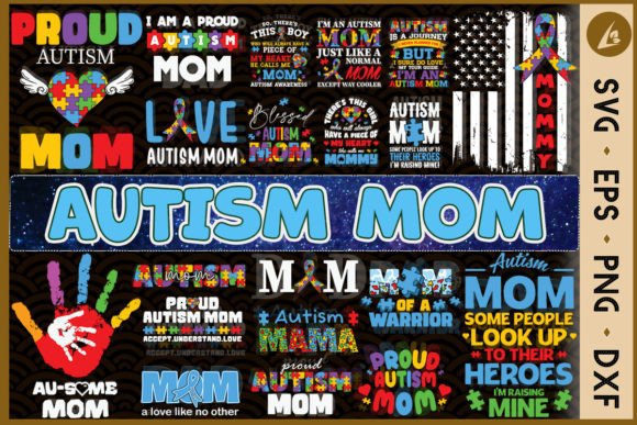 Autism Mom Bundle SVG 20 Designs Review