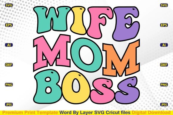 Wife Mom Boss SVG Retro: An Embroidery Review